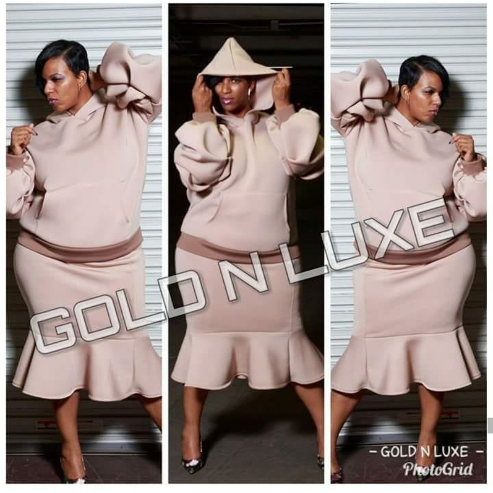 Hoodie sweater pocket dress